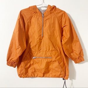 The Children’s Place Pullover Quarter Zip Nylon Windbreaker Jacket Orange 🟧